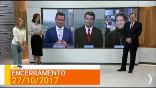 Sign-off: Bom Dia Brasil/Rede Globo (10/27/2017)