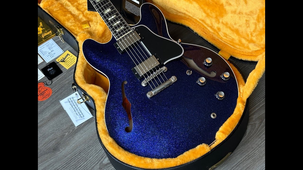 This weeks arrivals! Gibson ES-335 Brunswick Blue, Luxxtone