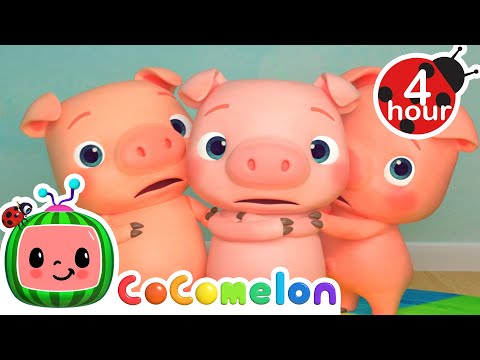 Three Little Pigs | Cocomelon - Nursery Rhymes | Fun Cartoons For Kids