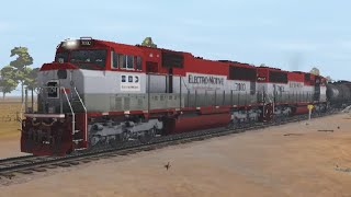 EMDX #7000 pass by with the Real horn 2