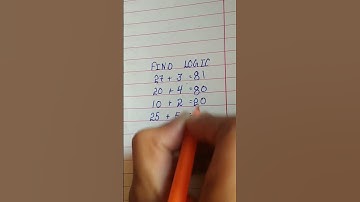 Find logic #math #tricks #short #youtube