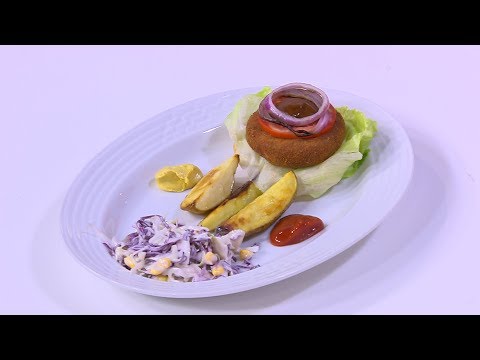 طريقة عمل برجر بالكينوا و صلصة الطماطم و هريسة الشطة