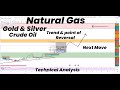 Natural gas next move  trend  point of reversal  gold  silver  crude oil  technical analysis