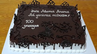  Şokoladlı Tort Damla Şokaladdan Bəzəklər Yubiley Tortu Çikolatalı Pasta Chocolate Cake