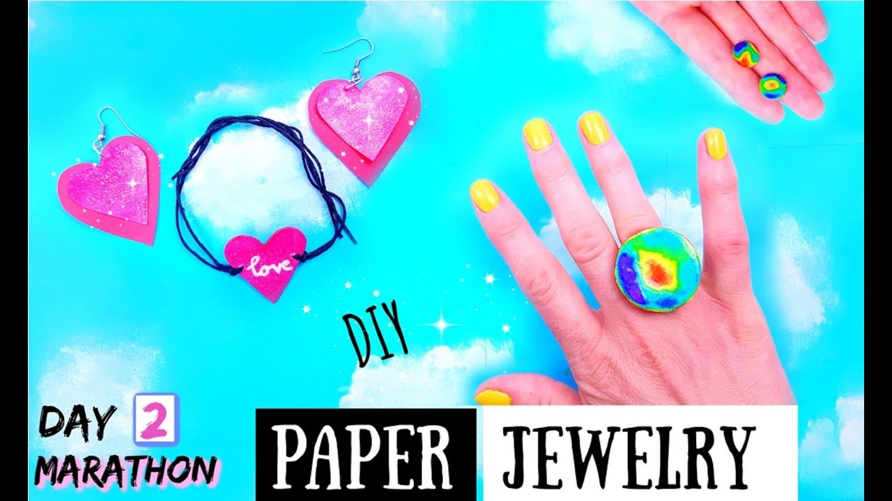 Diy Jewelry Out Of Paper How To Make Diy Crafts With Paper Easy Youtube