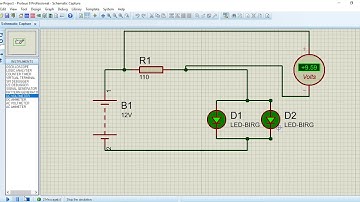 Measure Voltage In Circuit | Proteus Software Simulation | PlayList |
