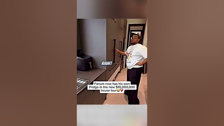 FANUM shows his OWN FRIDGE in the NEW AMP HOUSE💀