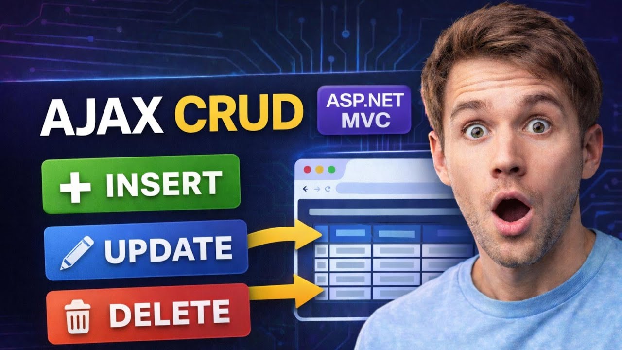 AJAX CRUD Operations in ASP.NET Core MVC | Insert Update Delete Without Reload