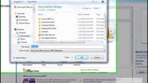 Access 2007 Secured Folder Path.wmv