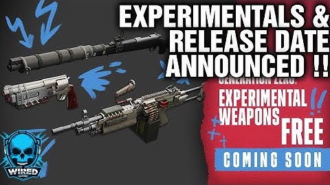 GENERATION ZERO The Experimentals & Release Date Have Been Revealed | Dangerous Experiments Update !