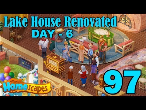 Homescapes Story Walkthrough Gameplay - Lake House Renovated - Day 6 - Part 97