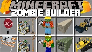 Minecraft ZOMBIE BUILDER MOD / FIND OUT WHAT THE ZOMBIES ARE BUILDING !! Minecraft