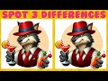 Hard level  spot the difference game  for daily brain exercise only 1 can no64