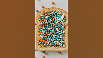 “Satisfying Pearl Cluster Texture Art on Toast | Macro ASMR Visuals” #satisfying #asmr