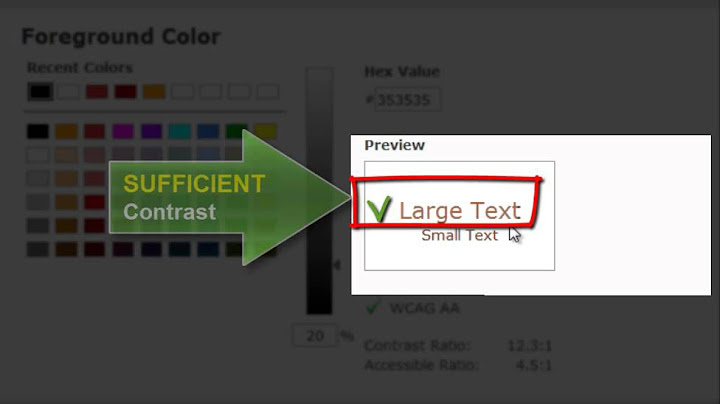 How to check color contrast in D2L