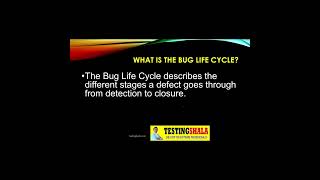 what is bug life cycle defect life cycle shorts testingshala