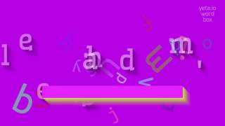 Leedhams - Leedhams Nasil Söyleni̇r? In Leedhams - How To Say Leedhams?