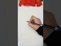 Easy drawing. How to draw a scenery. Scenery painting on canvas sheet.#artshorts #shorts #foryou