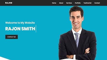 Rajon - Personal Portfolio HTML Template | Bootstrap Personal Portfolio Website Template