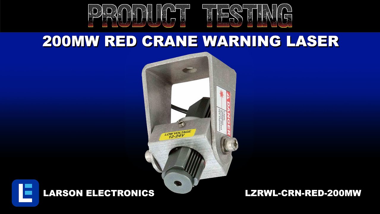 200mW Red Crane Warning Laser - Red Pedestrian Safety Laser - Projects Red Line on Floor - IP54