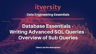 Database Essentials - Writing Advanced SQL Queries - Overview of Sub Queries Net Worth