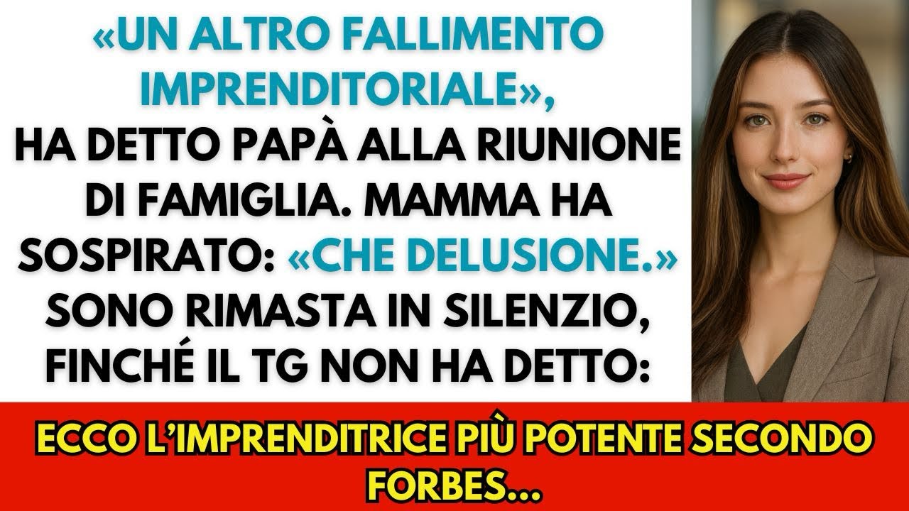 I miei genitori dicevano: “Non avrai mai successo.” Poi Forbes mi ha nominata tra i migliori.