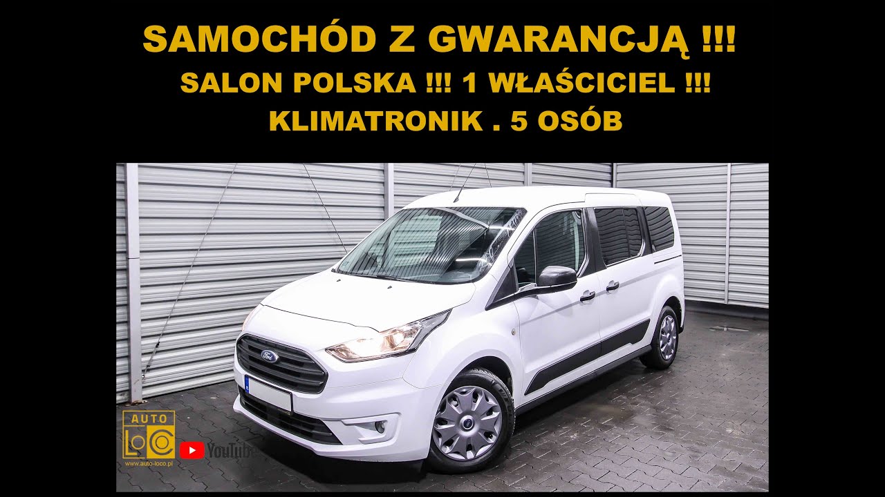 auto-leszno.otomoto.pl - Prezentacja FORD TRANSIT CONNECT 5 OSÓB  AUTOTEST LESZNO