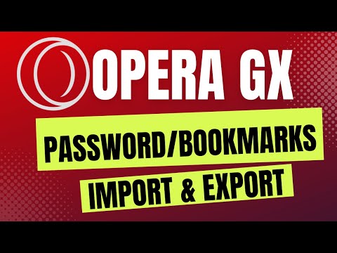 Video: Wie importiere ich Passwörter in Opera?