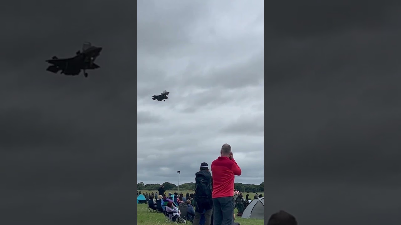 F-35 hovering at RIAT 2024 