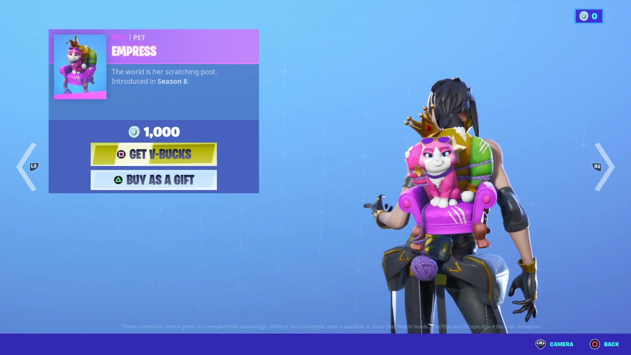 Empress Back Bling is back! (Item Shop)