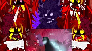 Kaijus react to godzilla in hell versus Destroyah variance.