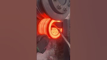 Industrial Ring Rolling – How Iron Blocks Are Compressed & Shaped #process #machine #ironman #iron