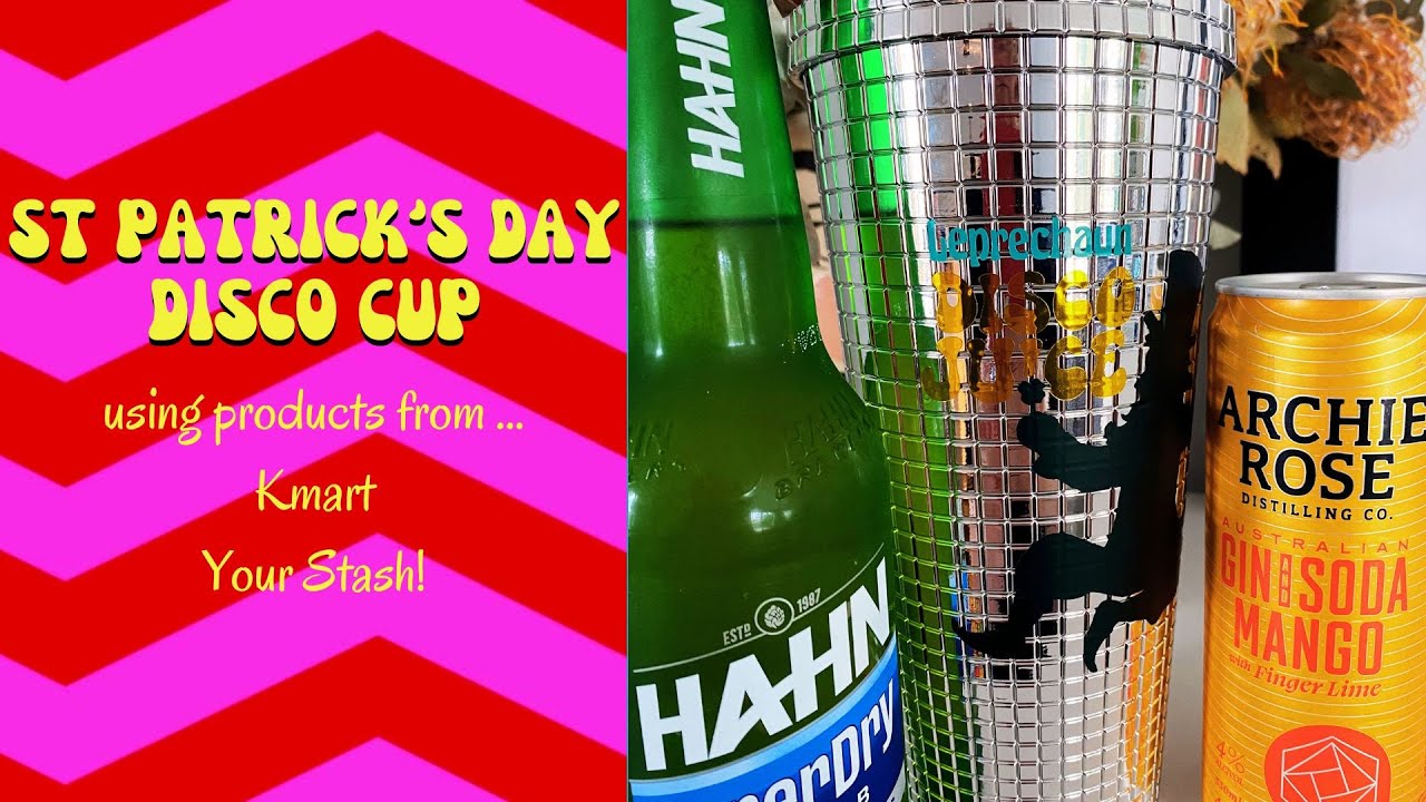 ✨ DIY St. Patrick’s Day Disco Cup with Cricut! ☘️💚