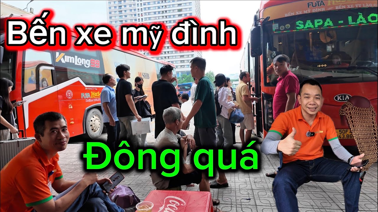 Bến xe khách Mỹ Đình ngày đầu lễ 2/9 #ngockb #laixekhach #xekhach 