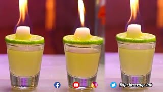 How to make the flaming lemon drop shots | Raju Beverage Lab