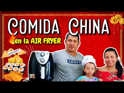 Cocinando comida CHINA en la AIR FRYER - *Todo delicioso* - Tu GALLETA de la FORTUNA ?♥️