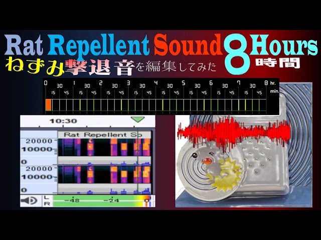 Mouse repellent sound - 8 hours - Edited the Sound of Ultrasonic