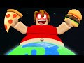 Eating To Become The FATTEST In Roblox! (world record)