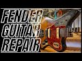 Fender jaguar vintage guitar repair restoration part 1