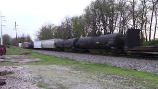 NS 132 through Lexington, Kentucky 4/12/19(ATSF War Bonnet!!!)