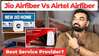 Jio Airfiber Vs Airtel Airfiber | Which is Best? #jioairfiber #airtelairfiber #jio #airtel 