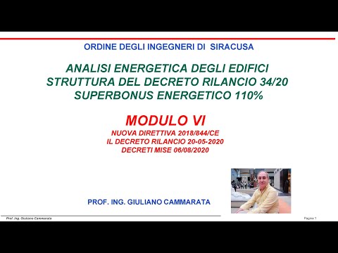 Prof. Cammarata - Corso Analisi Energetica lez. 6