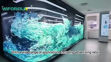 Holographic Invisible Screen / Holographic Transparent LED Screen #ledfilm #ledscreen  #invisible