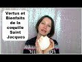 Ref:8CSdrQhWfsw Bienfaits et vertus b�n�fiques de la coquille saint jacques...une merveilleuse onde de forme !