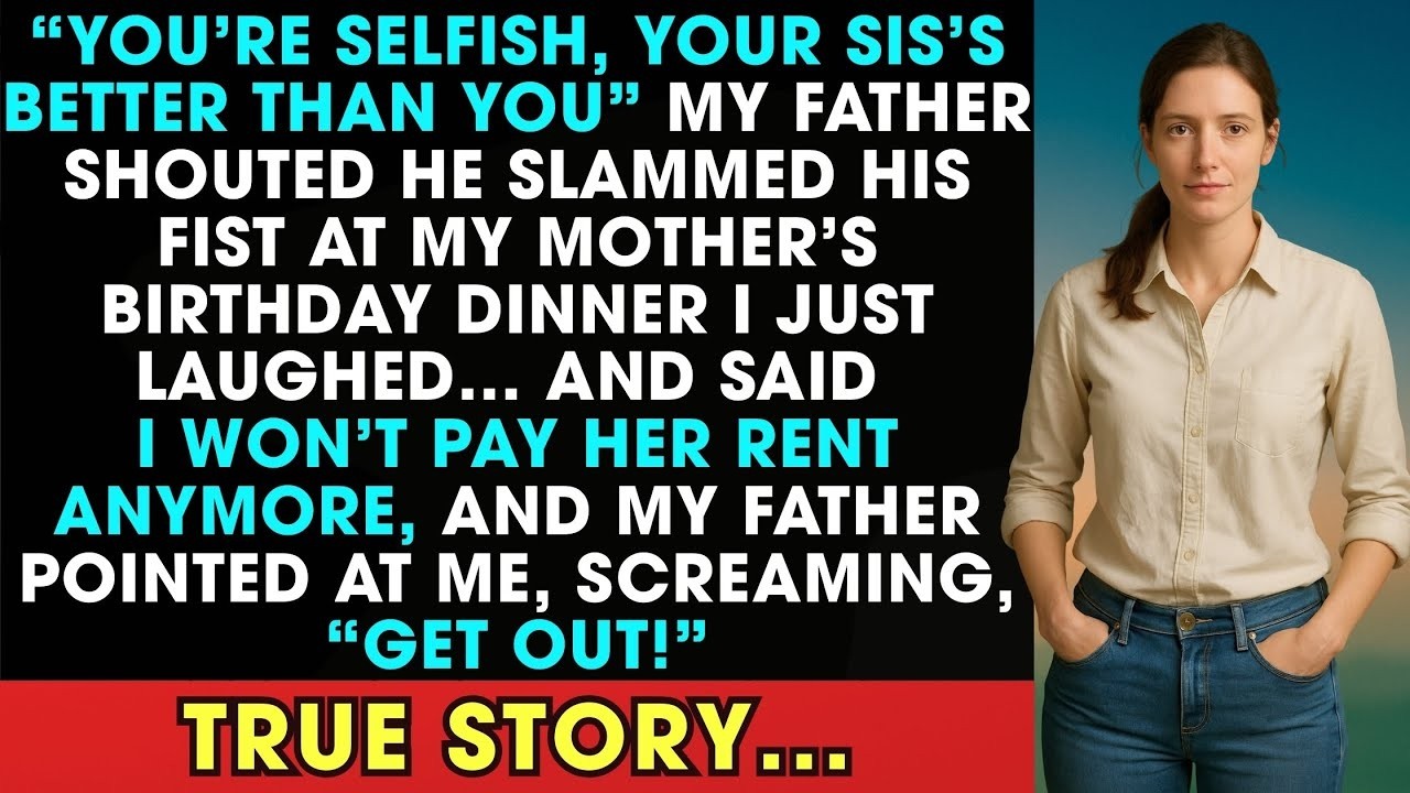 At Mom’s Birthday Dinner, Dad Called Me ‘Selfish and Invisible’  Then I Pulled My Bank Records