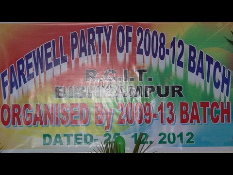 RCIT Bishrampur Farewell Party 2008 to 2012 Batch