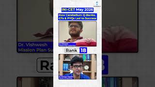 How Cerebellum Q-Banks, Gts & PYQs Led to Success - Dr. Vishwesh (Rank 18 INICET)