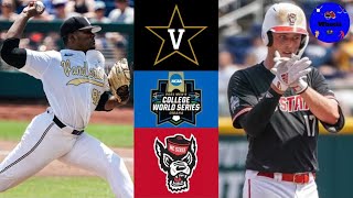 #4 Vanderbilt vs NC State | College World Series Elimination Game | 2021 College Baseball Highlights