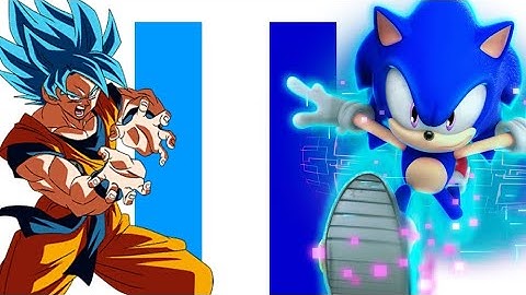 Goku Vs Sonic Power Levels(DB/DBZ/DBS/SEGA/SONIC T.H) UPDATED