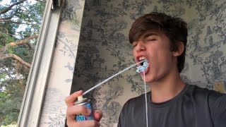 EATING SILLY STRING!..